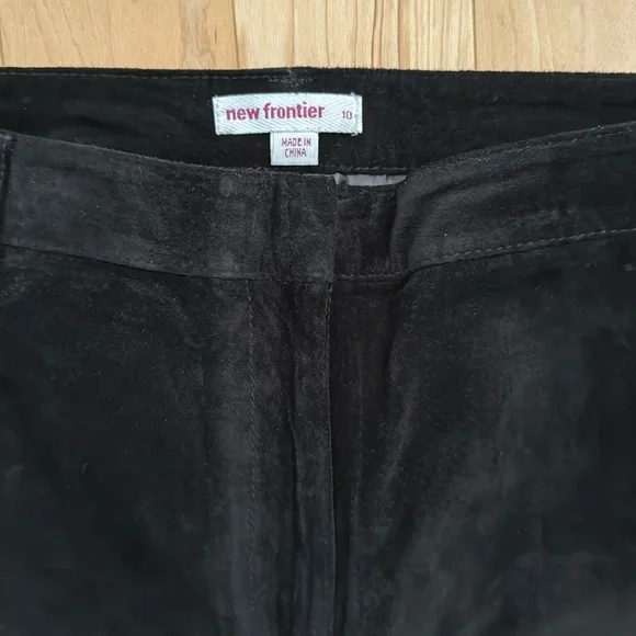 Women's Seude Boot Cut Pants in BLACK - Picture 4 of 8